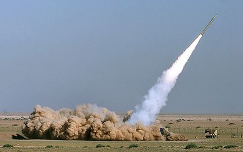 izrael sziria raketa